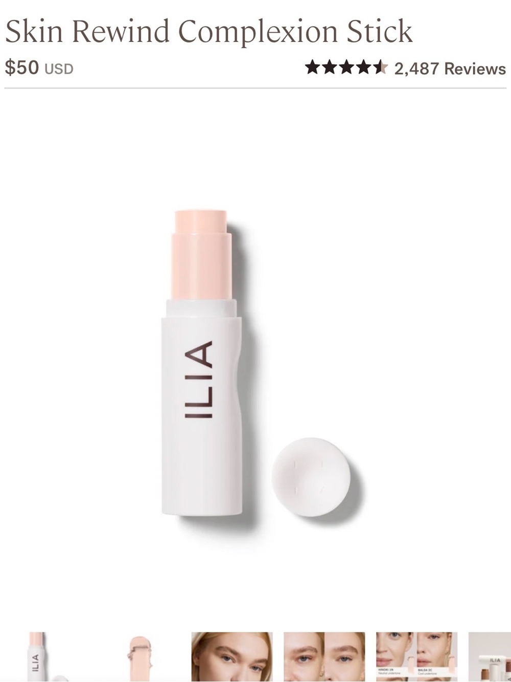 ILIA Skin Rewind Complexion Stick — Balsa 2C